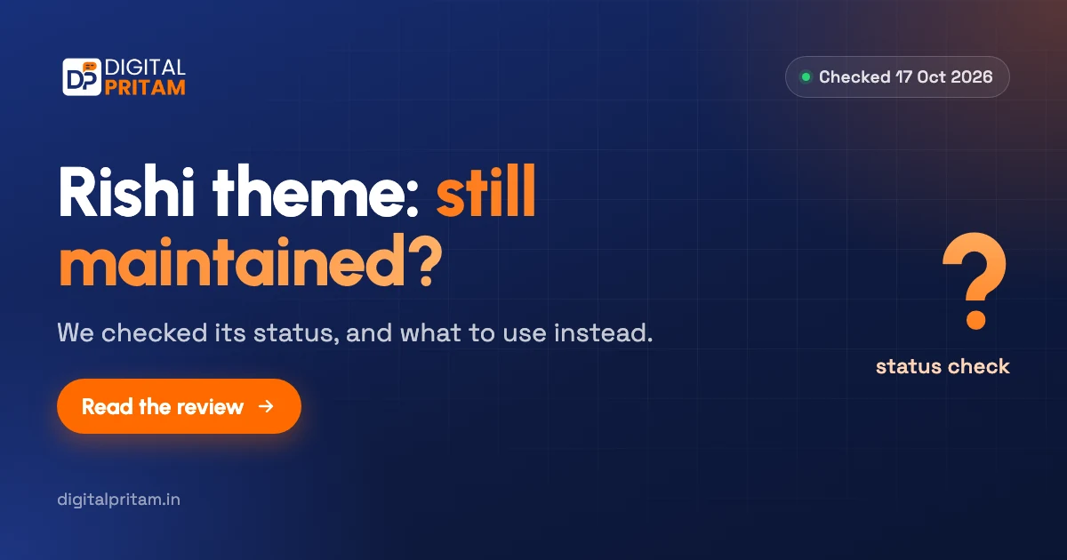 Rishi theme review 2026 status summary