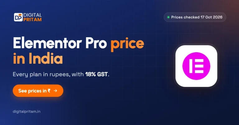 Elementor Pro Price in India 2026