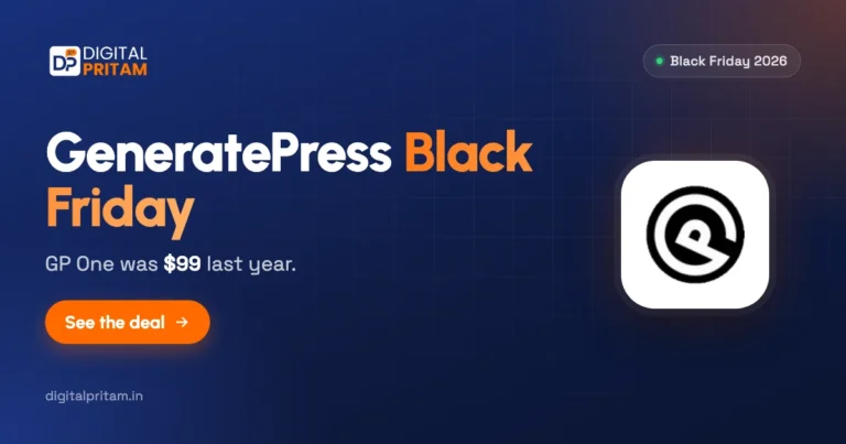 GeneratePress Black Friday 2026