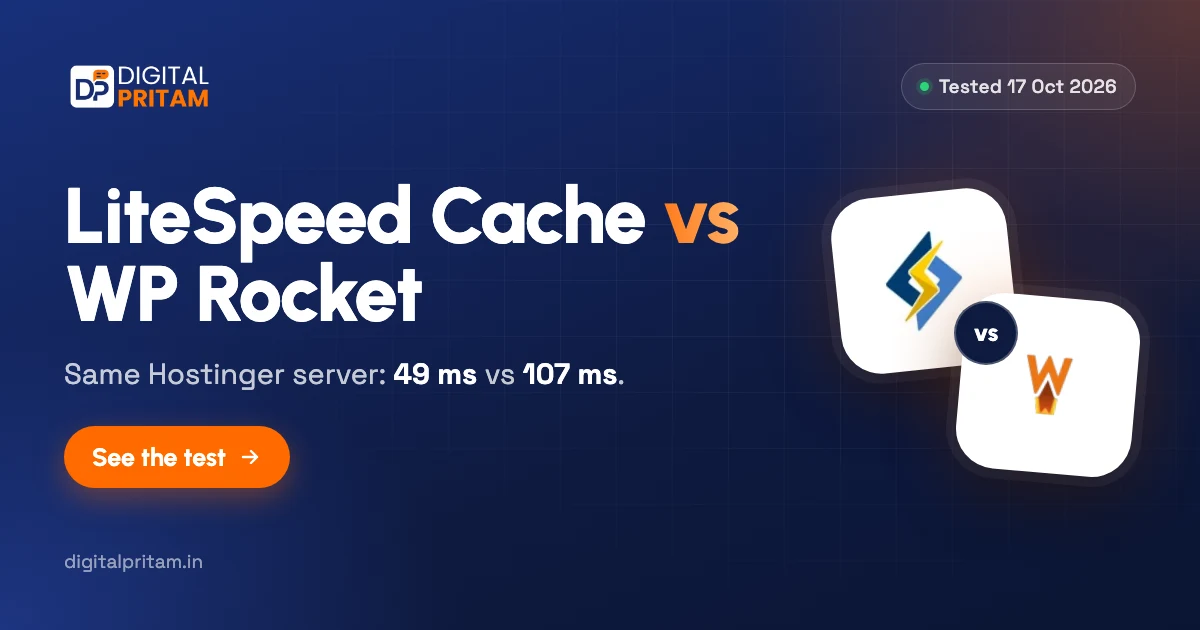 LiteSpeed Cache vs WP Rocket on Hostinger test results
