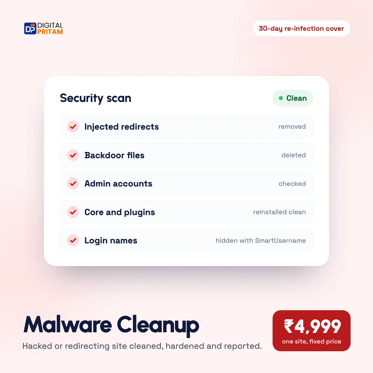 Malware Cleanup service by Digital Pritam, Rs 4,999